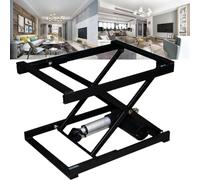 Mesa elevadora de tijera eléctrica, mesa de centro ajustable con control remoto, plataforma de trabajo resistente para escritorio de computadora, soporta 50/100/150 kg de capacidad de peso