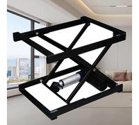 Mesa elevadora eléctrica con control remoto, mecanismo de tijera ajustable, soporta 50 kg, perfecta para el hogar y el comedor, altura ajustable, diseño inalámbrico