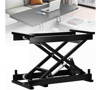 Mesa elevadora eléctrica inalámbrica tipo tijera, plataforma de altura ajustable, capacidad de carga de 20 a 150 kg, elevación y descenso hidráulicos suaves con control remoto, estructura de acero r
