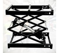 Mesa elevadora eléctrica, plataforma de altura ajustable de 100 kg con mando a distancia, se levanta en aproximadamente 22 segundos, ideal para la manipulación de materiales en almacenes y fábricas