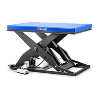 Mesa elevadora estacionaria, plataforma elevadora, elevador de tijera, de una sola tijera, eléctrico - capacidad de elevación 2000 kg - Altura de elevación 1010 mm - Plataforma: 1300 x 800 mm
