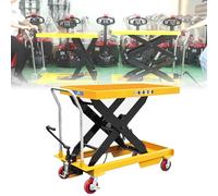 Mesa elevadora hidráulica ajustable con diseño antipellizcos para banco de trabajo y aplicaciones industriales, pesada, portátil y