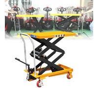 Mesa elevadora hidráulica con altura ajustable y diseño de tijera antipellizcos para banco de trabajo y aplicaciones industriales