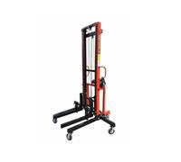 Mesa elevadora hidráulica con doble brazo para conductos de ventilación, capacidad de carga máxima de 400 kg, ideal para manejo pesado