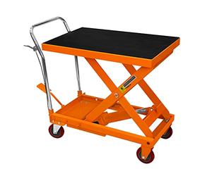 Mesa Elevadora Hidráulica Manual Elevador de Tijera Industrial Profesional Comercial para Reparar Coches Motocicletas Taller Garaje Almacén Capacidad 500kg 1100lbs Altura 29-78cm Plataforma 81 x 51cm