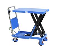 Mesa elevadora rodante con asa fija