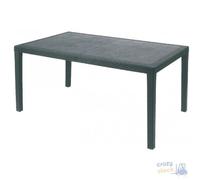 Mesa En PLP Prince Antracita Efecto Ratan Cm 90x150xH 72