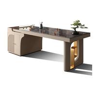 Mesa Escritorio Escritorio de oficina, mesa de té moderna y ligera de lujo, mesa de té de pizarra for oficina en casa, también se puede utilizar como escritorio de oficina Escritorio de mesa para comp