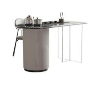 Mesa Escritorio La mesa de té de pizarra acrílica es una mesa de té moderna y sencilla for la sala de estar con balcón que también se puede utilizar como escritorio en la sala de estudio de la casa. E