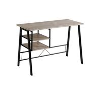 Mesa escritorio mdf - modelo andea - 2 estantes - estructura metal 120 x 75 x 45 cm