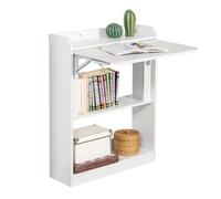 SoBuy Mesa escritorio plegable aglomerado blanco