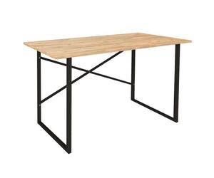Mesa escritorio rus industrial roble y negro 120 cm