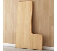 Mesa esquinera de madera ajustable curvada en forma de L para el hogar y la oficina, 75 x 50 x 20 x 20 cm, perfecta para soluciones de ahorro de espacio
