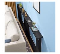 Mesa estrecha detrás del sofá, 85-145 cm de ancho, estante de almacenamiento lateral de la cama para sala de estar, mesa consola de entrada delgada, color blanco