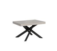 Mesa extensible 90 x 140/244 cm Volantis cachemira marco antracita