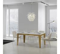 Mesa extensible 90x160/264 cm Flame Evolution estructura oro