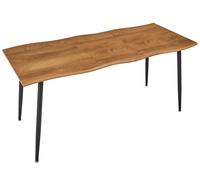 HOME DECO FACTORY - HD0168 Mesa Extensible Moderna - 6 a 8 Personas - Efecto Roble - Mecanismo Fácil - Diseñada para Salón o Comedor - Dimensiones 210 x 90 x 75 cm - Color Roble