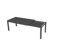 MESA EXTENSIBLE ANTRACITA 160/220X90 CM H 76 CM EN ALUMINIO MOD. BOSTON