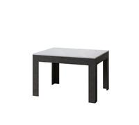 Mesa extensible Bibi Mix 90x120/180 cm, encimera Spatula Blanco - Base Spatula Antracita