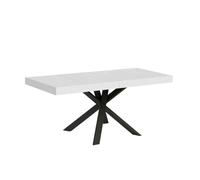 Mesa extensible Clerk Premium 90x90/194 cm tablero - Patas antracita