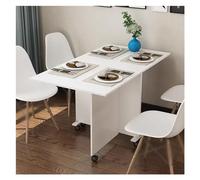 Mesa extensible con hojas colgantes - Mesa de comedor que ahorra espacio para 4-6 personas, perfecta para espacios pequeños, oficina en casa y salas de estar, diseño versátil y elegante