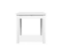 Mesa extensible cuadrada dora 80x80cm color blanco - conforama