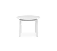 Mesa extensible redonda dora 100x100cm color blanco - conforama