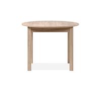 Mesa extensible redonda dora 100x100cm color roble - conforama