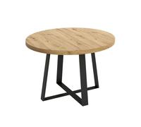 Mesa extensível com efeito de madeira