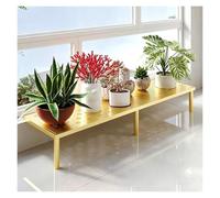 Mesa Extensora De Alféizar De Ventana De Altura Ajustable | Tablero De Extensión De Encimera Acero Al Carbono,estante De Pie Para Plantas En Maceta(Gold,25X120CM)