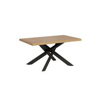 Mesa fija 90x140 cm Versalux patas antracita descortezada