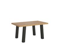 Mesa fija 90x160 cm Svalen patas antracita descortezadas