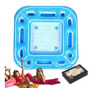 Mesa flotante de cartas para piscina | Inflable, Portátil Y Resistente A La Intemperie - Escritorio Flotante De Piscina | para Exteriores Hidromasaje Río Mar Lago y Playa Reuniones Familiares y Vacaci
