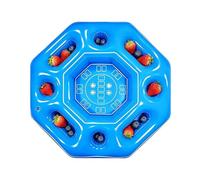 Mesa Flotante de Juego - Balsa Inflable Octagonal,Mesa Flotante para Juegos de Cartas en Verano y Flotador de Piscina - para Jardín SPA Parque Acuático Hotel Familia Adultos Mujeres y