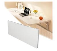 Mesa flotante montada en la pared, escritorio plegable de madera para barra de desayuno que ahorra espacio
