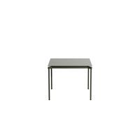 Mesa FROMME 70x70 de cristal verde