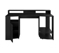 Mesa gamer color negro con led incluido 87x152x62 cm 62 cm