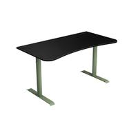 Mesa Gaming Arozzi 140cm Fibra de madera Forest Green Gestión cables