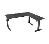 Mesa Gaming Genesis Holm Modular 160 RGB Esquina Negro 160x75 cm