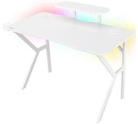 Mesa Gaming Holm 320 RGB (Blanca) - GENESIS