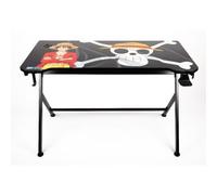 Mesa Gaming Konix 120 cm MDF Metal Gestión de cables y soporte botellas