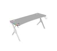 Mars Gaming MGDXLRGBW Mesa Gaming Ergonómica RGB Blanco Grande