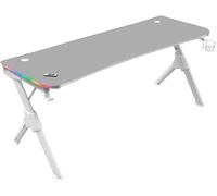 Mars Gaming MGDXLRGBW Mesa Gaming Ergonómica RGB Blanco Grande