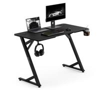 Mesa Gaming Sense7 Vamo 120x60 cm Acero y MDF con soporte y gancho