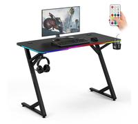 Mesa Gaming Sense7 Volt 120x60 cm Acero y MDF LED RGB con mando