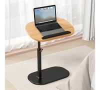 Mesa giratoria ajustable para laptop para sala de estar, cama y sofá, diseño versátil para leer y comer aperitivos