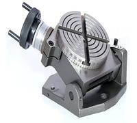 Mesa giratoria de 4 pulgadas/100mm, mesa giratoria Vertical Horizontal, mesa giratoria de 4 ranuras for fresadora, mesa giratoria de MT-2 for fresadora para un funcionamiento eficiente