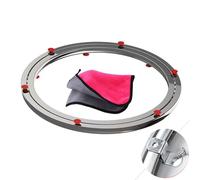 Mesa Giratoria de Acero Inoxidable, Adecuada para 360 ° Rotación Pesada, Susan Perezosa, para la Exhibición de Exposiciones de Comercio de Servicios(Stainless Steel silver2#, 50cm/20in)