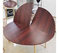 Mesa grande redonda plegable de 59 pulgadas, extensor de mesa de madera portátil para cocina, comedor, banquete, repuesto temporal de escritorio, color 3, 150 cm