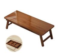 Mesa japonesa plegable, diseño compacto para balcón, sala de estar, sala de té, no requiere montaje, perfecta para comedor al aire libre y uso en interiores